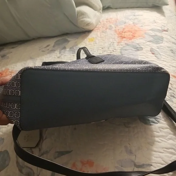 Tory burch Blue Gemini  link tote Canvas - Picture 8 of 13